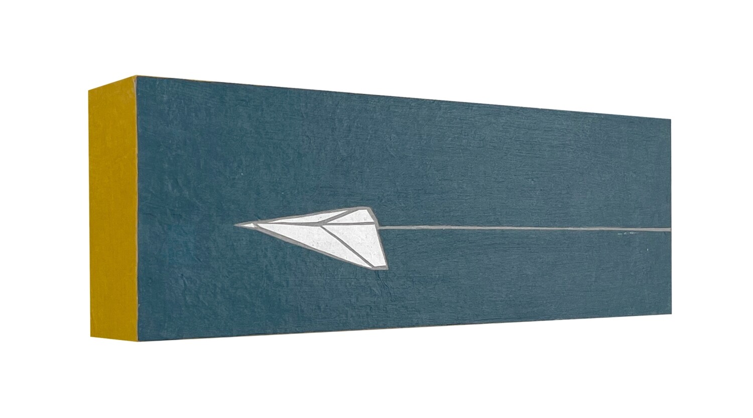 Mini Plane-Blue with Yellow Edge