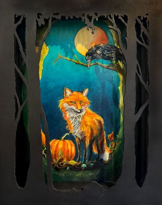 The Fox The Crow and the Pumpkin