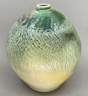 Turquoise Moon Vase