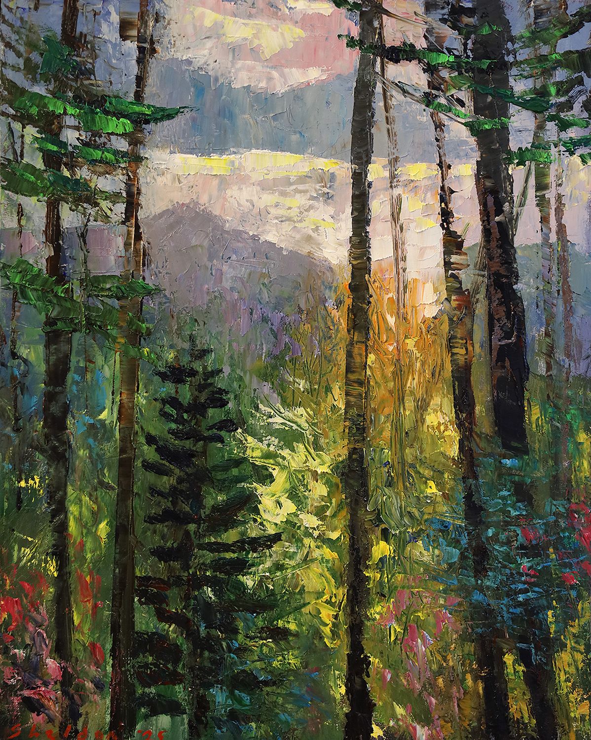 Mountain View, Spring Sunset