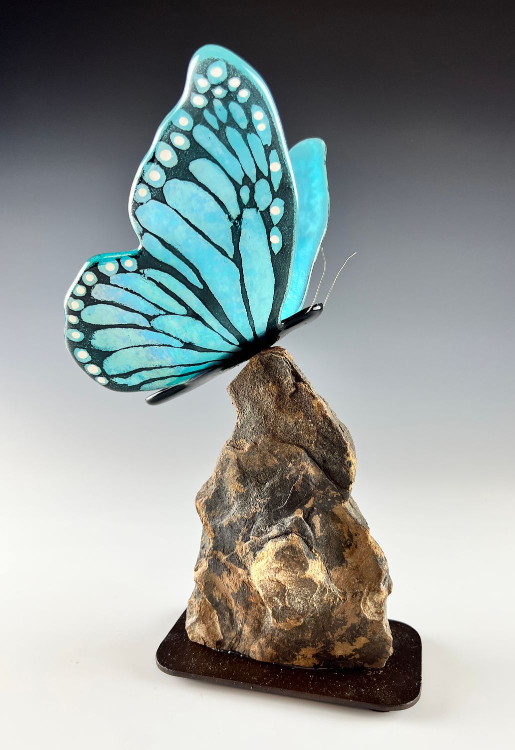 Butterfly on Stone Base