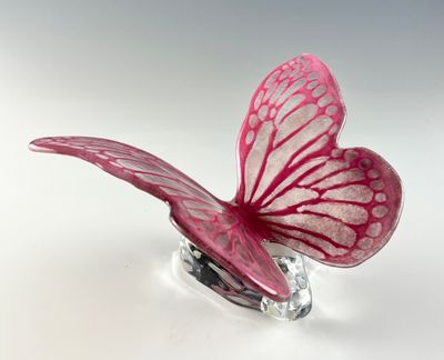 Butterfly on Glass Base