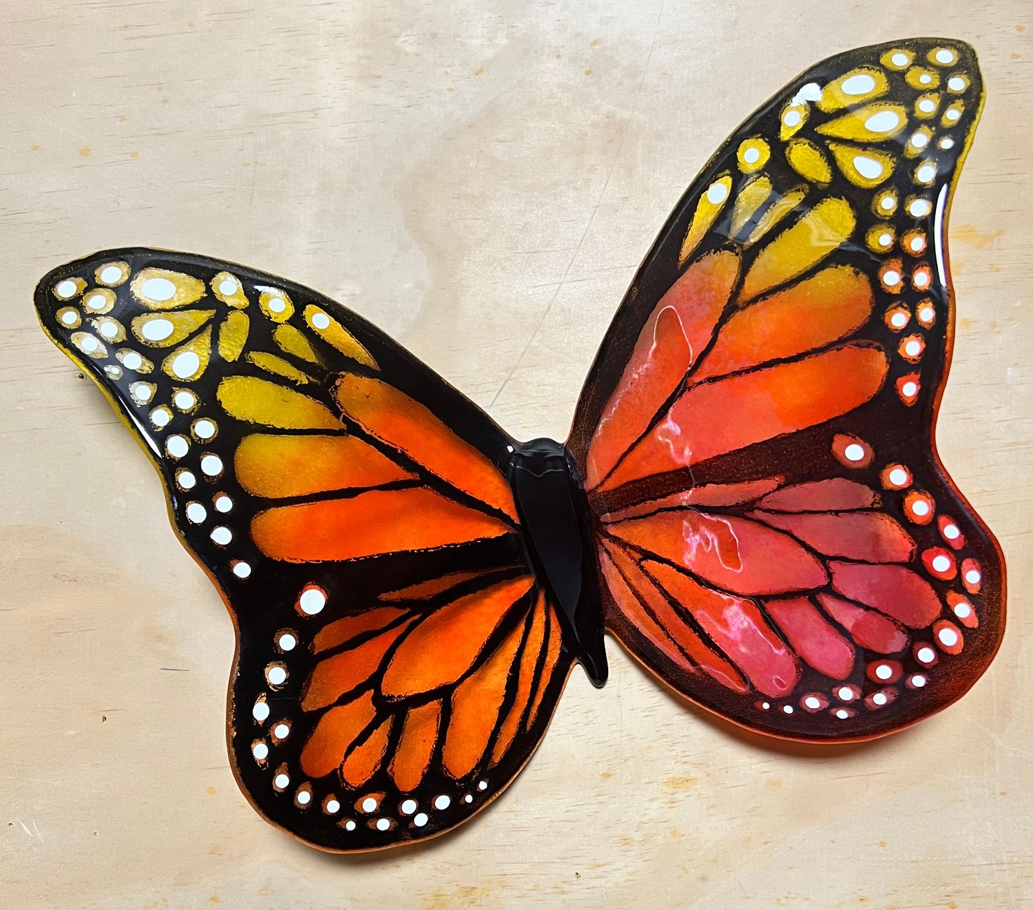 Large Glass Butterfly