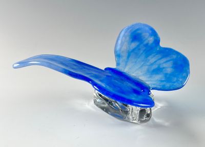 Glass Butterfly on Glass Stone