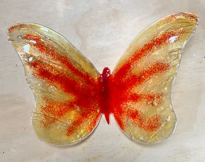 Large Glass Butterfly