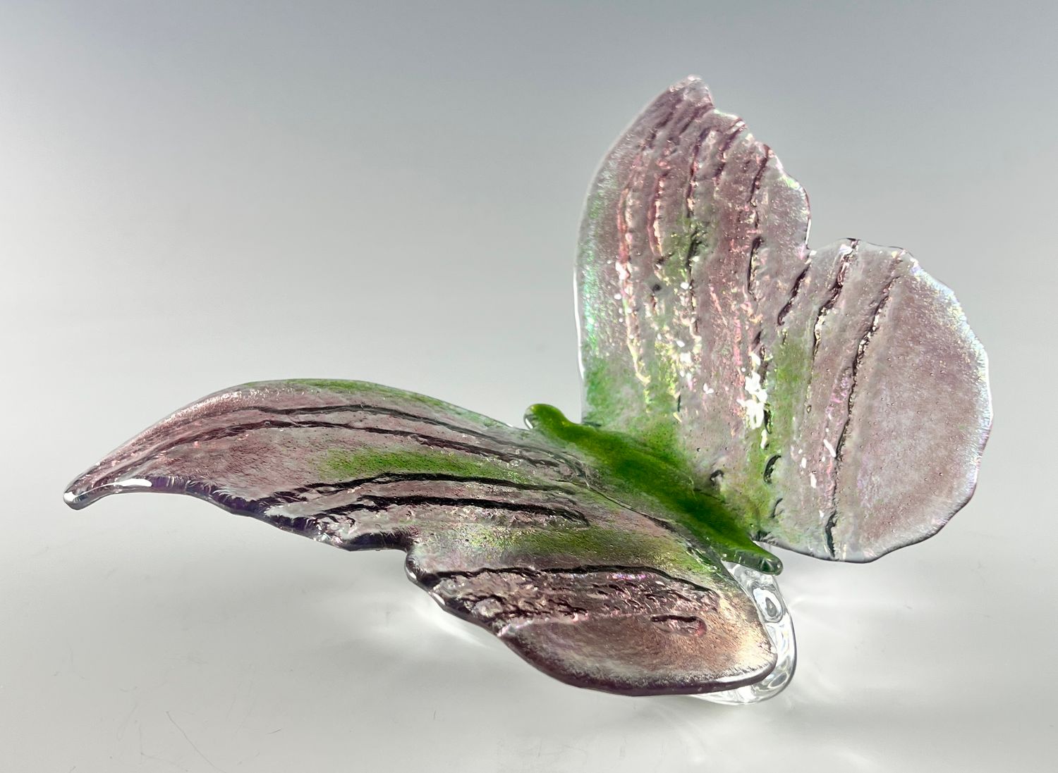 Glass Butterfly on Glass Stone