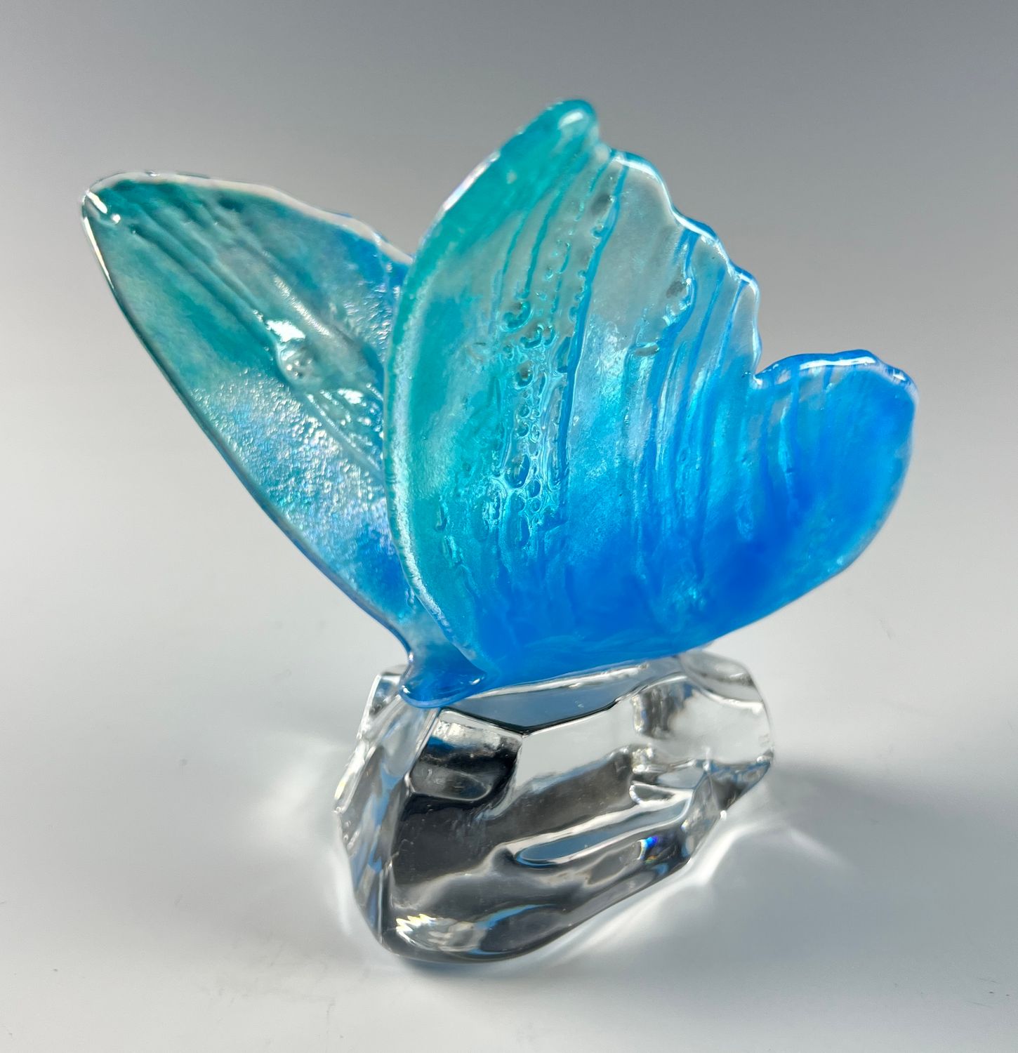 Glass Butterfly on Glass Stone