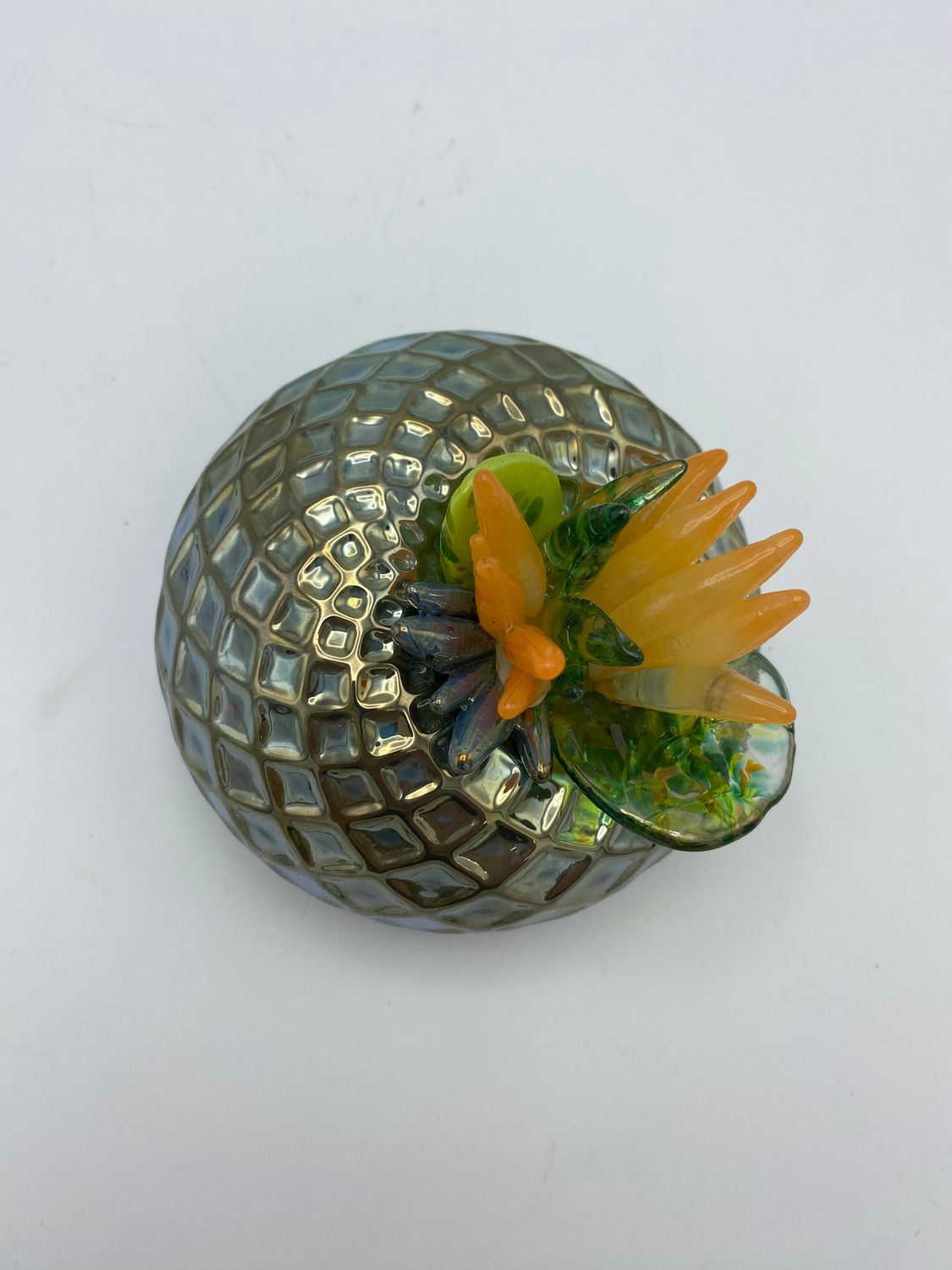 Dark Celadon with Succulent Bits