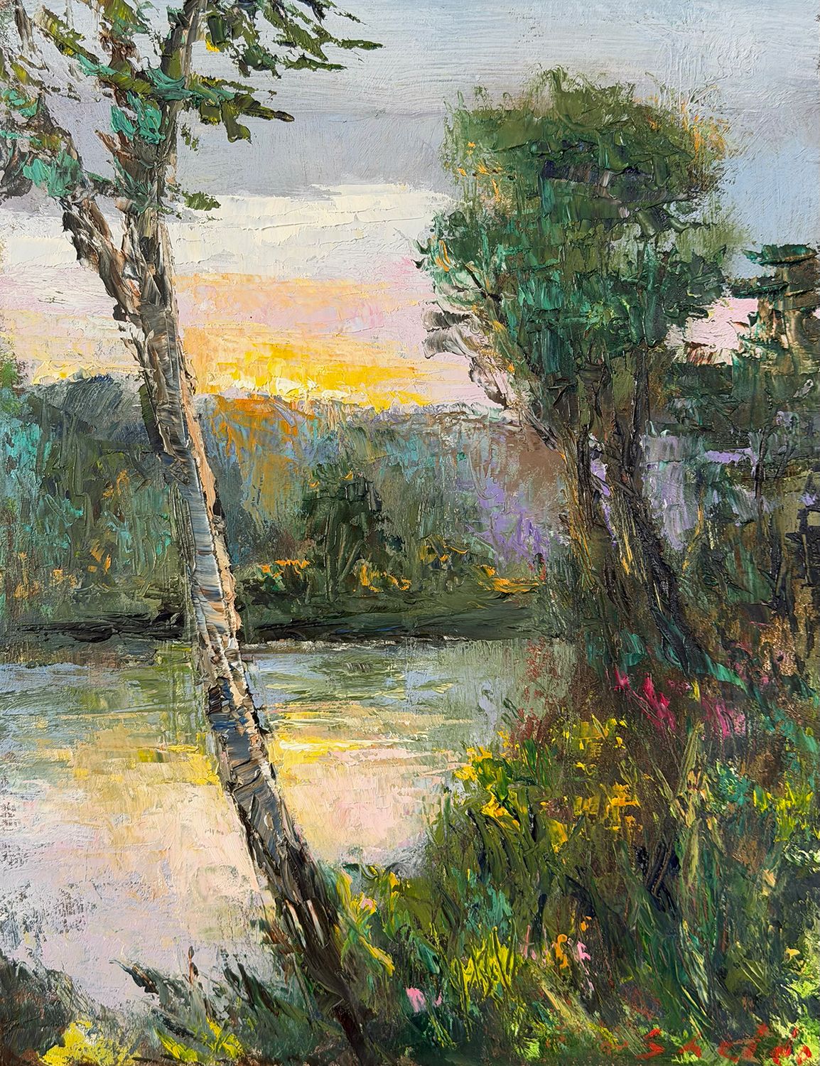 French Broad River, Sunset