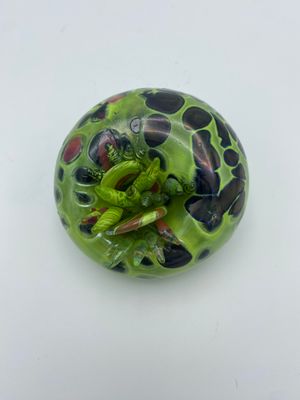 Spring Green with Spots and Succulent Bits