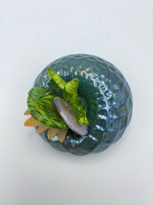 Dark Celadon with Succulent Bits, Small