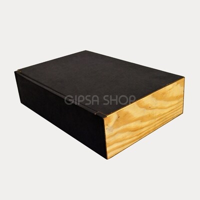 Kit 12 Cajas Teburu Cartón y Madera (Para 3 botellas)