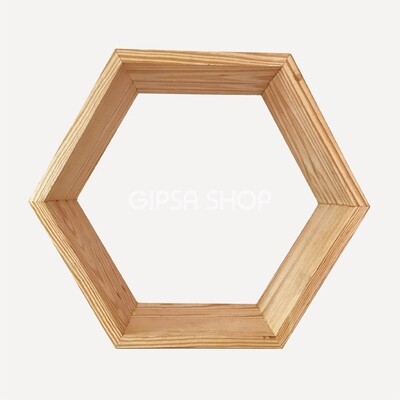 Repisa Hexagonal Grande Ancha