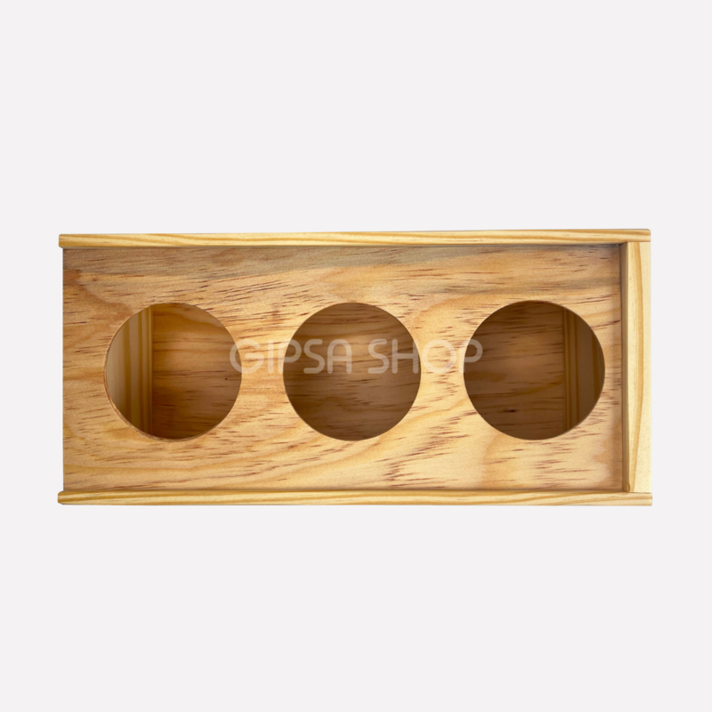 Caja de Madera Tapa Para Frascos
