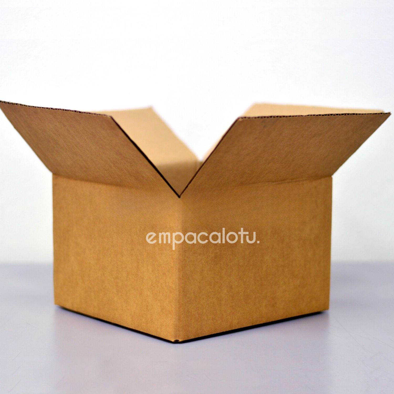CAJA DE CARTÓN ESTÁNDAR | CON ALAS |20.9 x 20.4 x 13.6 cm | KIT C/12 PIEZAS