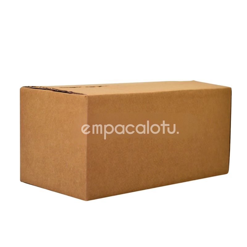 CAJA DE CARTÓN ESTÁNDAR REFORZADA | CON ALAS | 46 x 24 x 18 cm | KIT C/12 PIEZAS