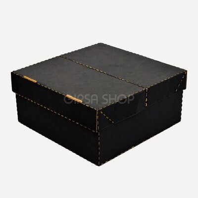 CAJA DE CARTÓN MAJIKKU | PLEGABLE | 30 x 30 x 14 cm | KIT C/12 PIEZAS