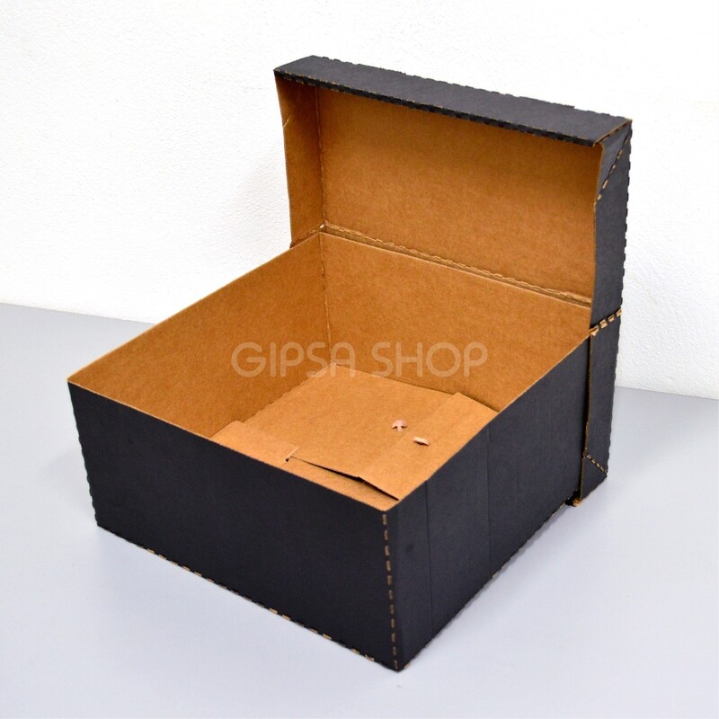 CAJA DE CARTÓN MAJIKKU | PLEGABLE | 30 x 30 x 14 cm | KIT C/12 PIEZAS
