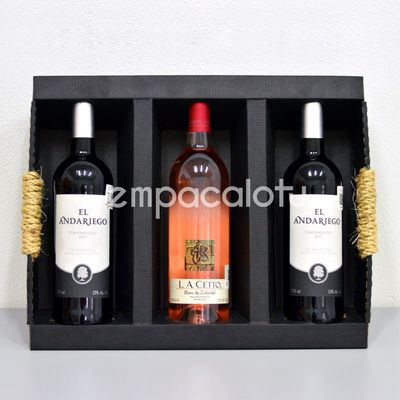 CANASTA SHUPPIN DE CARTÓN | CON YUTE | KIT C/12 PIEZAS
