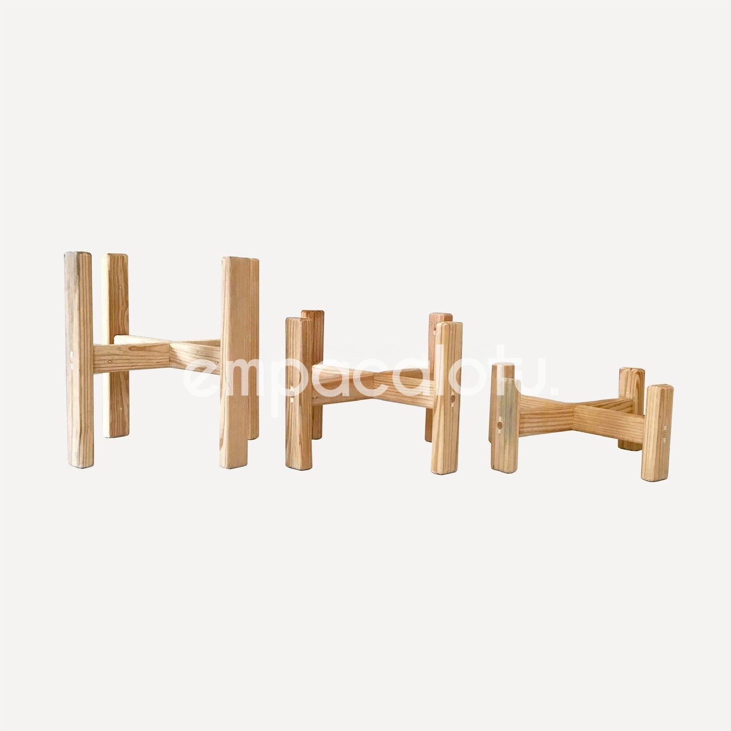KIT DE 3 PORTAMACETAS “H” | CHICO, MEDIANO Y GRANDE
