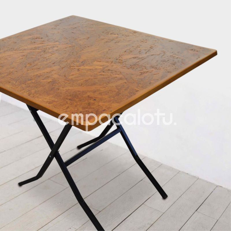 Mesa Plegable 80x80 Patas Metálicas