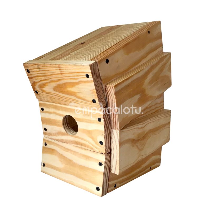 CONTENEDOR / BOTE DE MADERA 5 RAYOS