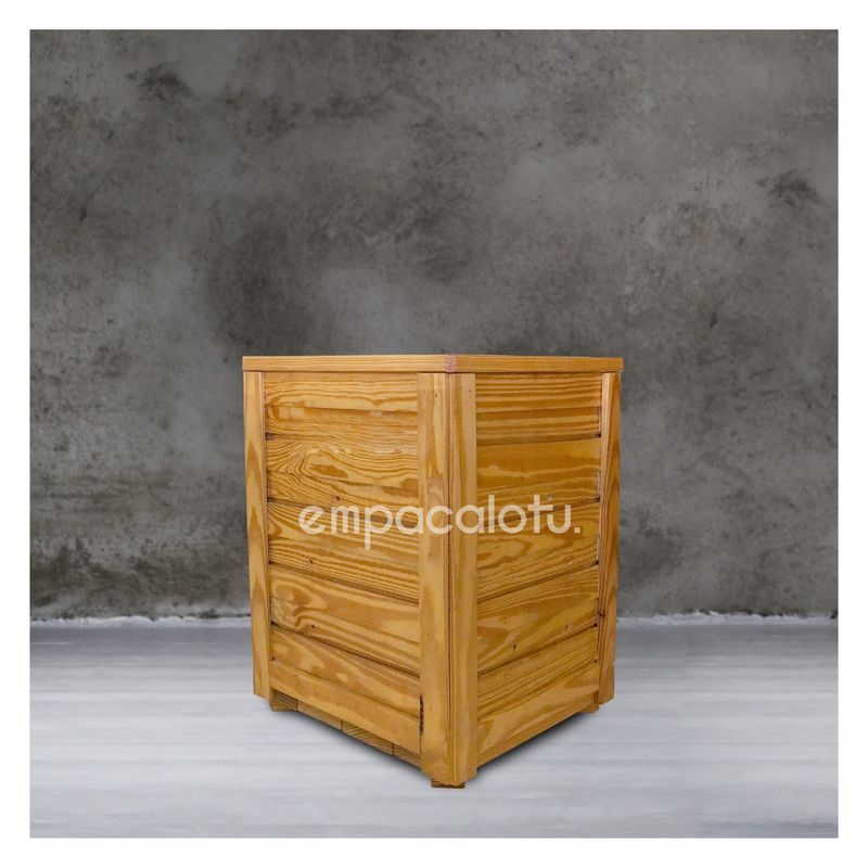 CONTENEDOR DE MADERA SÓLIDA