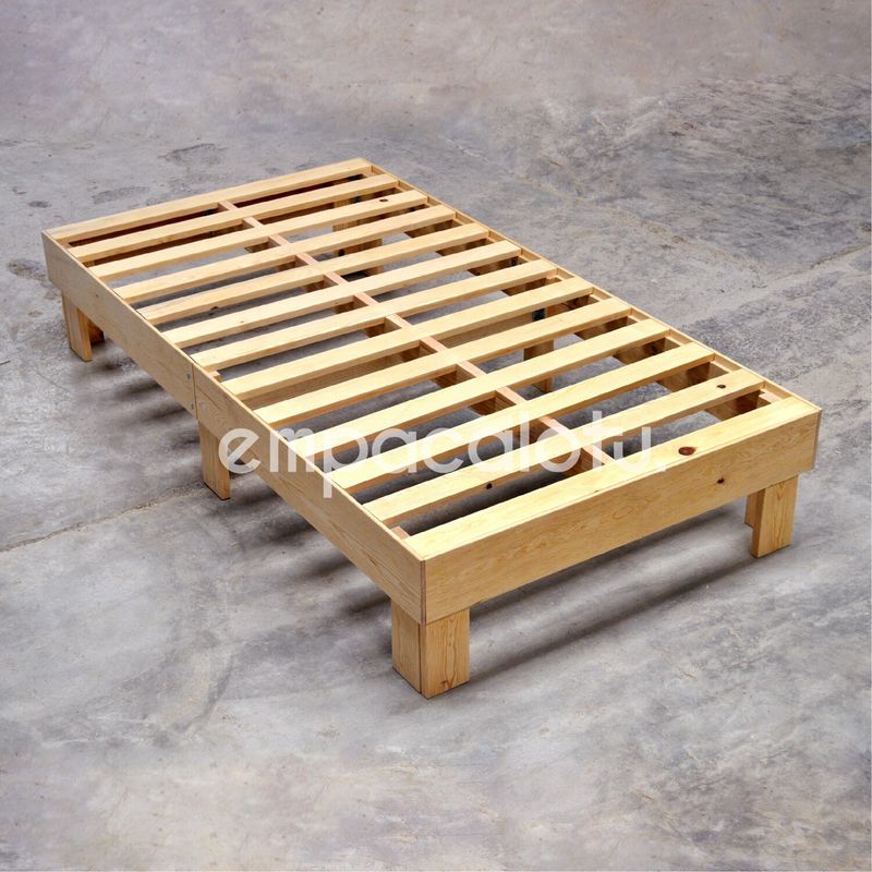 BASE CAMA TAMAÑO INDIVIDUAL (FÁCIL ARMADO Y DESARMADO)