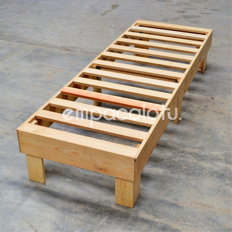 BASE CAMA TAMAÑO MATRIMONIAL DE 2 BASES TIPO CATRE (FÁCIL ARMADO Y DESARMADO)