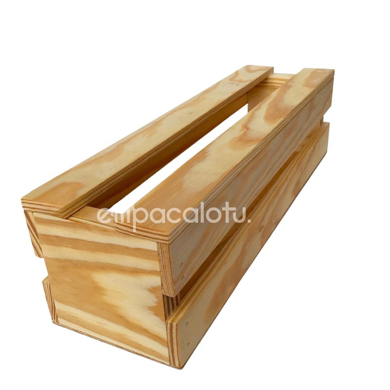CAJA DE MADERA | FONDO LISO |TAPA A PRESIÓN