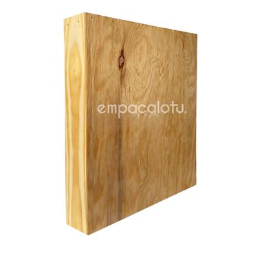 CANASTA/CHAROLA DE MADERA | 36 x 38.5 x 6.8 cm