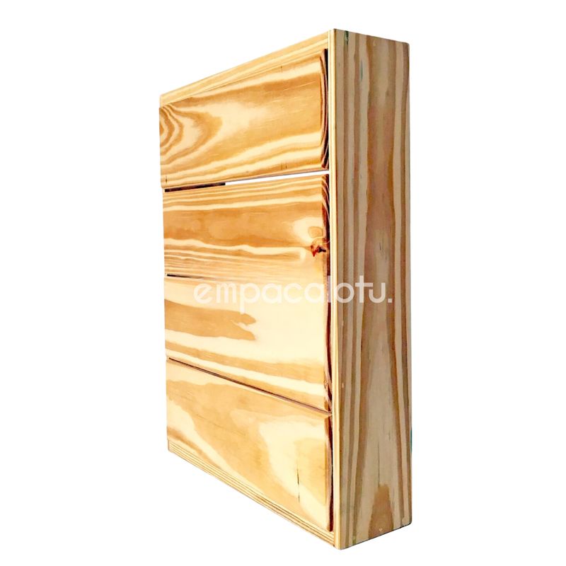 CAJA DE MADERA APILABLE PREMIUM