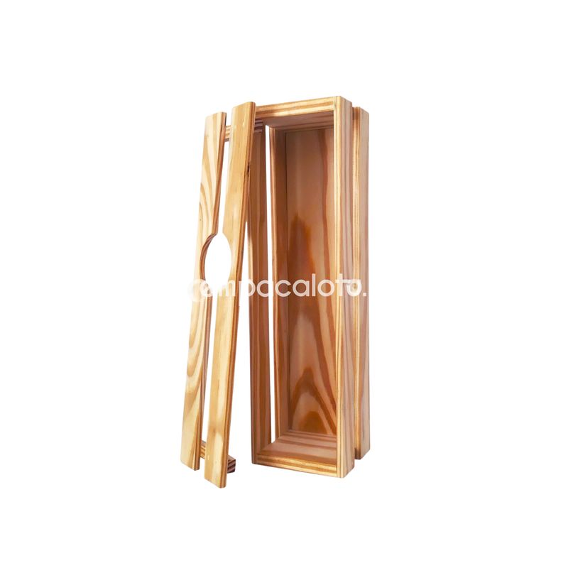 CAJA PARA 1 BOTELLA | FONDO LISO | RANURA CIRCULAR