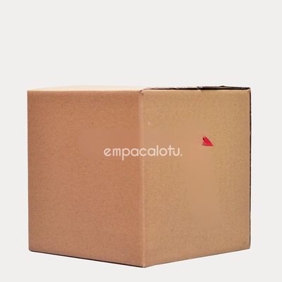 CAJA DE CARTÓN ESTÁNDAR | CHICA | CON/SIN FLECHA | CON ALAS | 20.5 x 20.5 x 17 cm | KIT C/12 PIEZAS