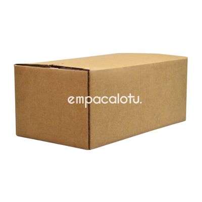 CAJA DE CARTÓN ESTÁNDAR | LIGERA | CON ALAS | 49 x 30 x 21 cm | KIT C/12 PIEZAS