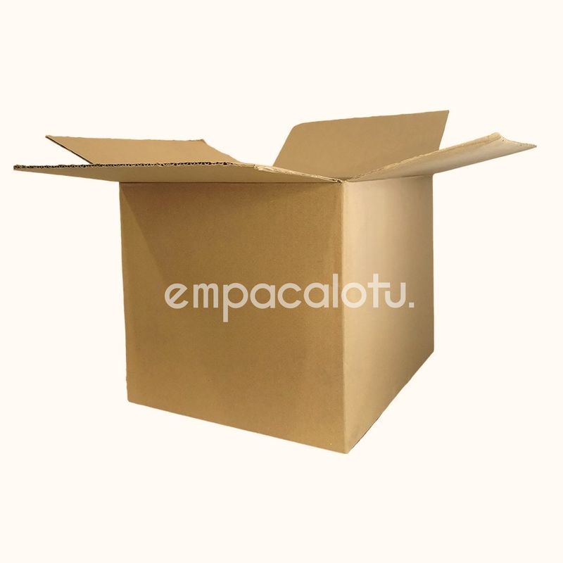 CAJA DE CARTÓN ESTÁNDAR REFORZADA | CON ALAS | 50 x 45 x 40 cm | KIT C/12 PIEZAS