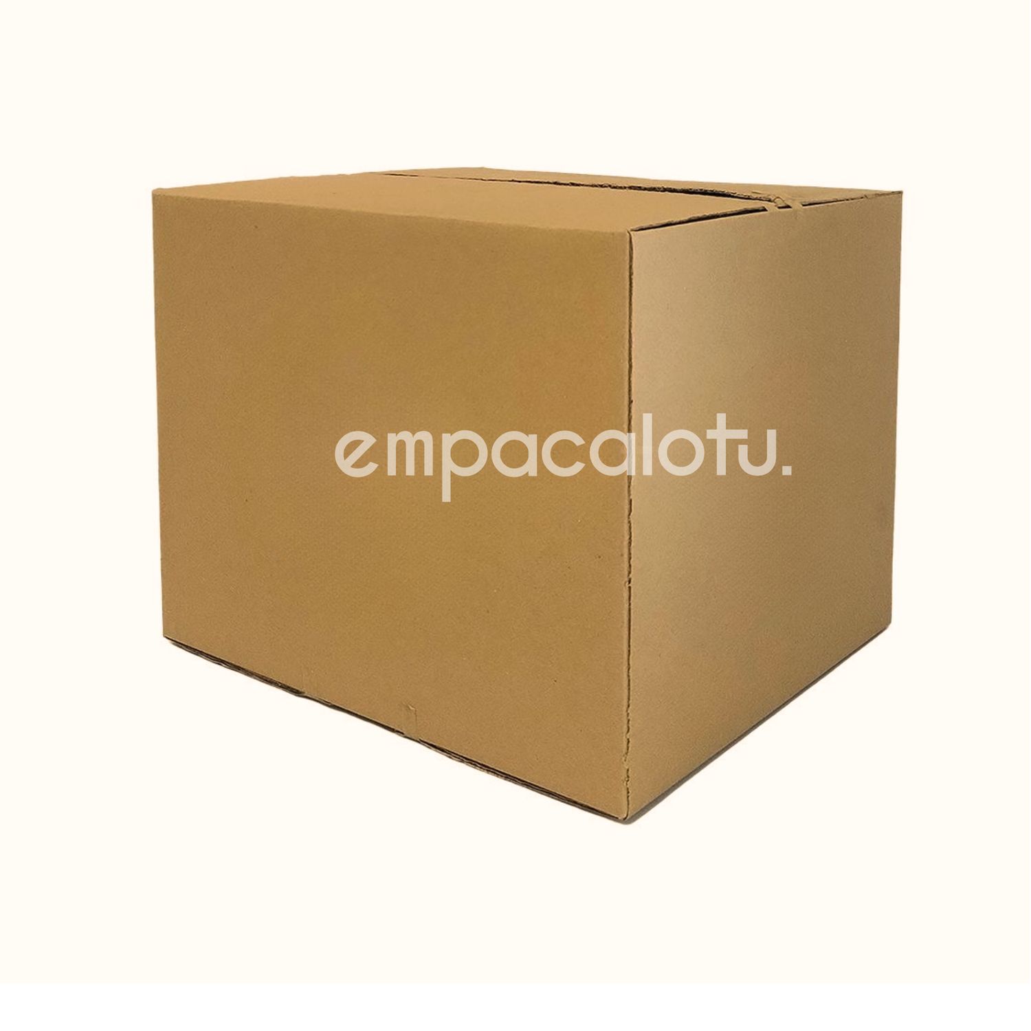 CAJA DE CARTÓN ESTÁNDAR REFORZADA | CON ALAS | 50 x 45 x 40 cm | KIT C/12 PIEZAS