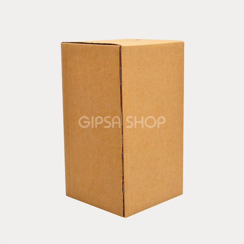 CAJA DE CARTÓN ESTÁNDAR | PARA GALÓN |CON ALAS | 15.5 x 15.5 x 29 cm | KIT C/12 PIEZAS