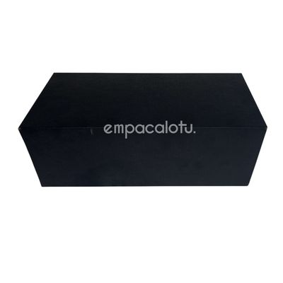 Caja Kraft con Tapa Color Negra