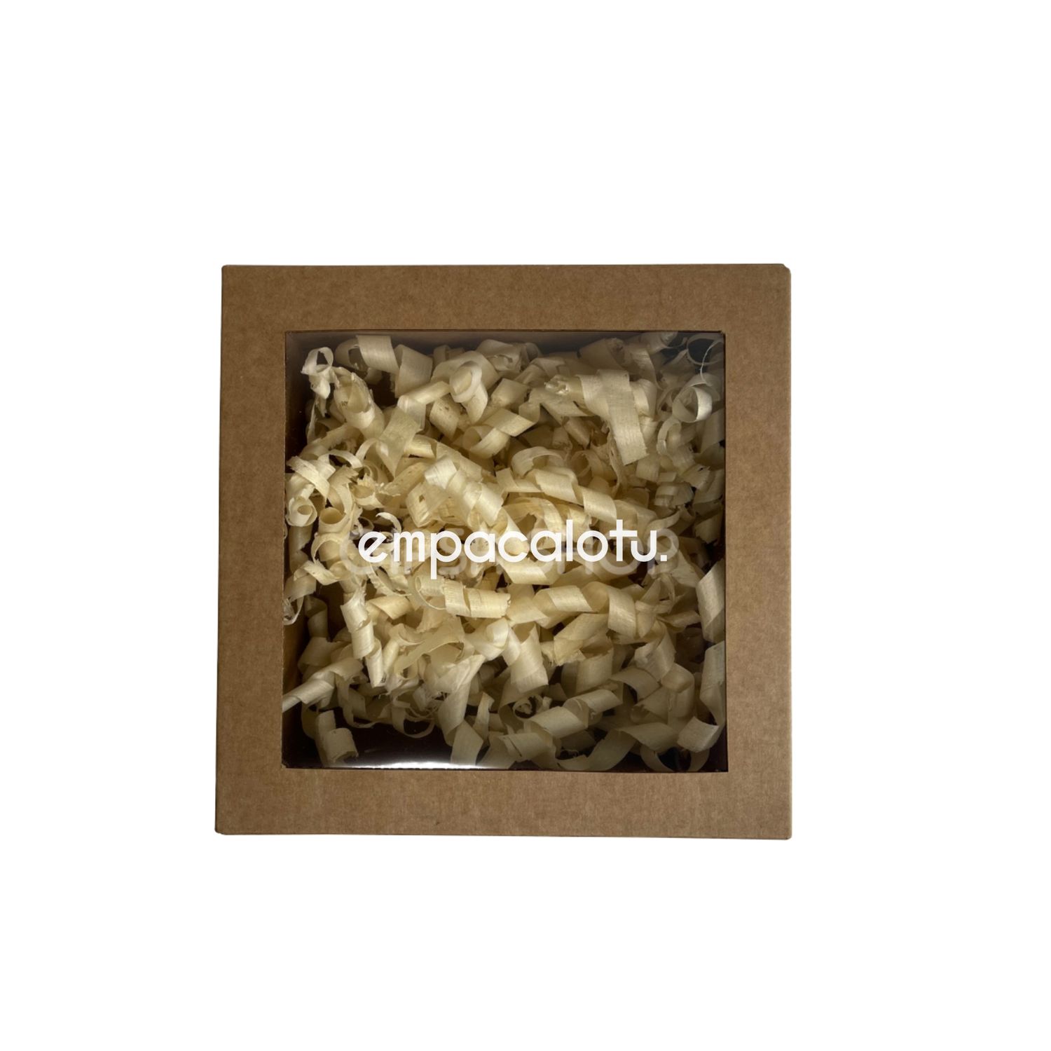 CAJA CUADRADA CON VENTANA DE ACETATO