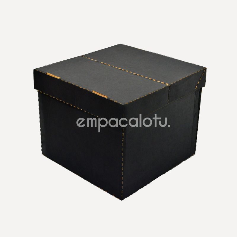 CAJA DE CARTÓN MAGIC BOX | PLEGABLE | GRANDE |30 x 30 x 25 cm | KIT C/12 PIEZAS