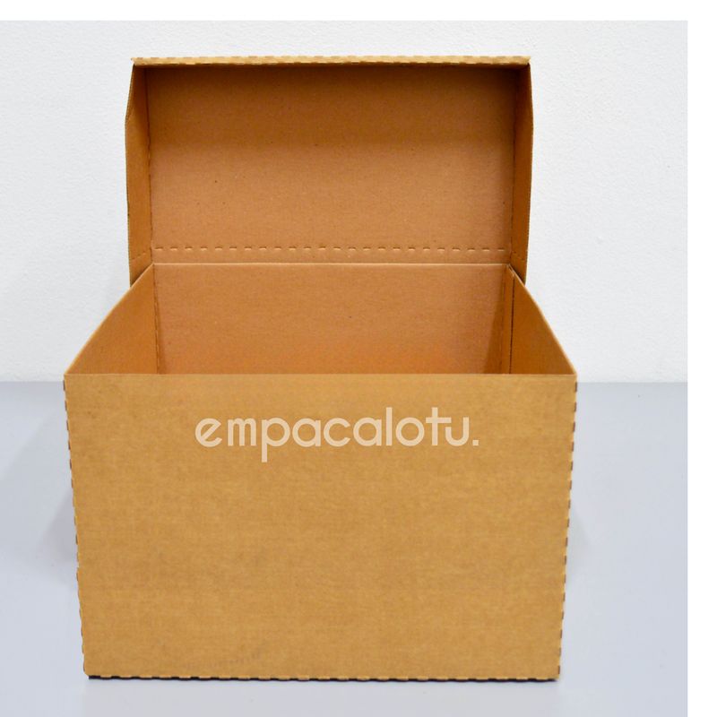CAJA DE CARTÓN MAGIC BOX | PLEGABLE | GRANDE |30 x 30 x 25 cm | KIT C/12 PIEZAS