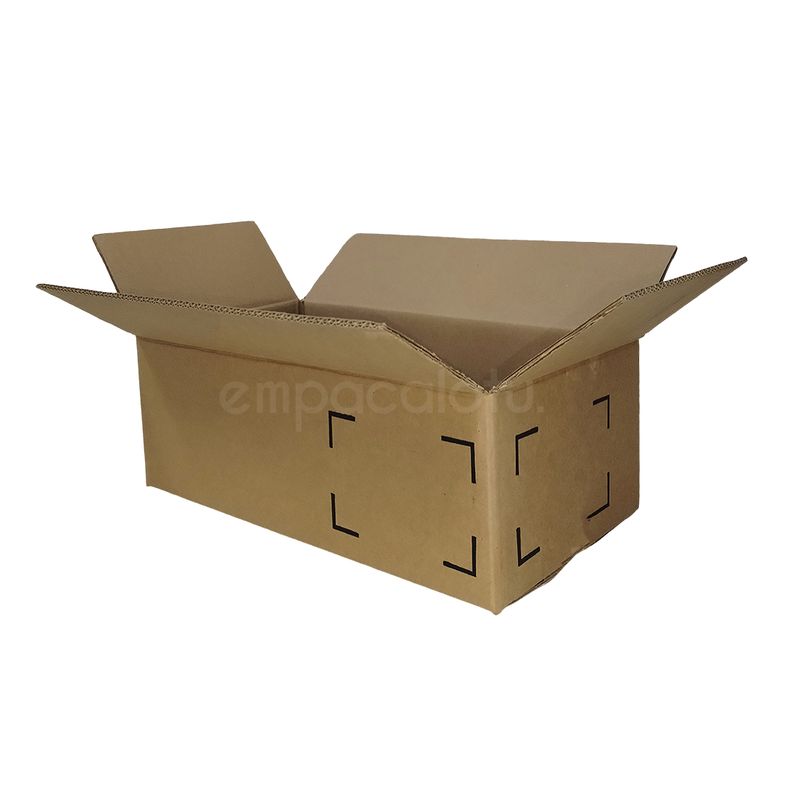 CAJA DE CARTÓN ESTÁNDAR | CON ALAS |45.2 x 23.5 x 15.5 cm | KIT C/12 PIEZAS