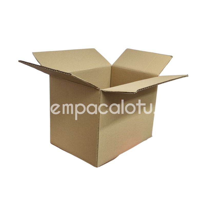 CAJA DE CARTÓN ESTÁNDAR | CON ALAS |34 x 32 x 31.9 cm | KIT C/12 PIEZAS