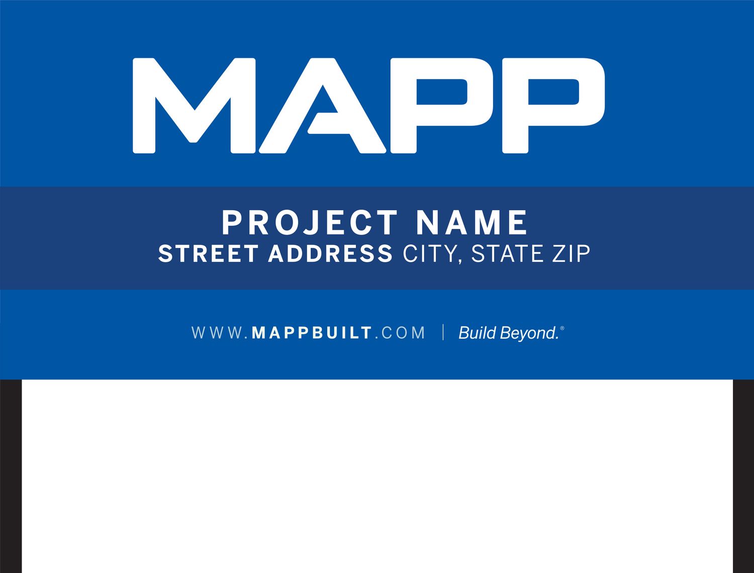 Main Jobsite Sign