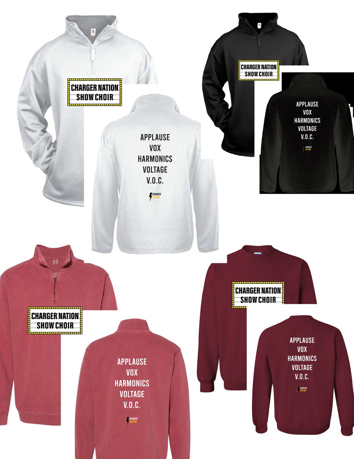 CHARGER NATION SHOW CHOIR Long Sleeves Items