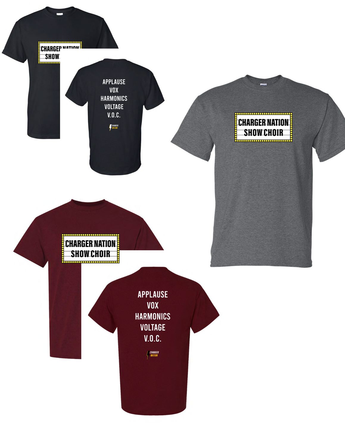 CHARGER NATION SHOW CHOIR T Shirt