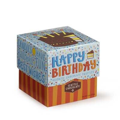 Seattle Chocolate Company Birthday Box Assorted Chocolate Truffles