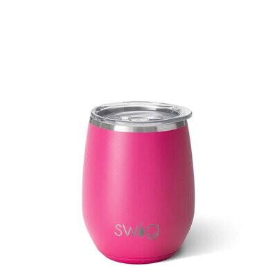 Swig Hot Pink Stemless Wine Cup 14oz