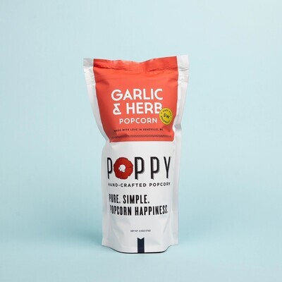 Poppy Popcorn Garlic And Herb